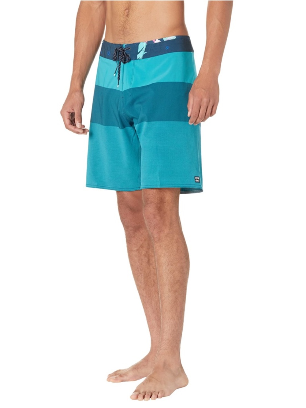 Billabong Teal & Deep Teal Block Swim Shorts alite